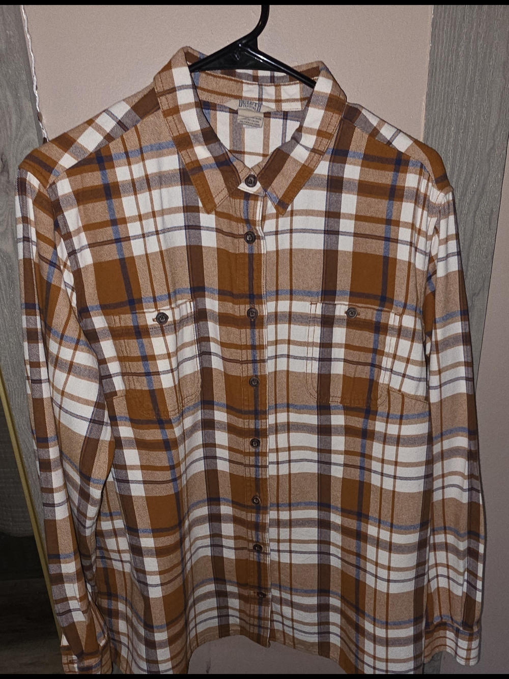 Duluth Plaid Button-Up Shirt - Brown / White